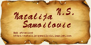 Natalija Samoilović vizit kartica